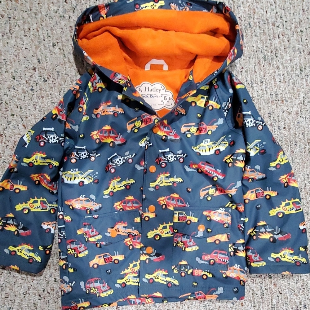 Hatley Size 6 Kids Lined Raincoat